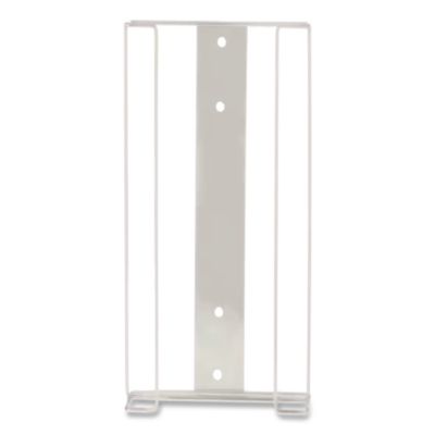 Unimed Wire Wall-Mount Glove Box Holder, 4-Box, Horizontal, Stainless Steel, White, 11 x 4 x 22 (CTTBHQH004060) CTTBHQH004060