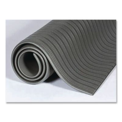 Crown Ribbed Anti-Fatigue Mat, Vinyl, 27 X 36, Gray (CWNFJS736GY) CWNFJS736GY