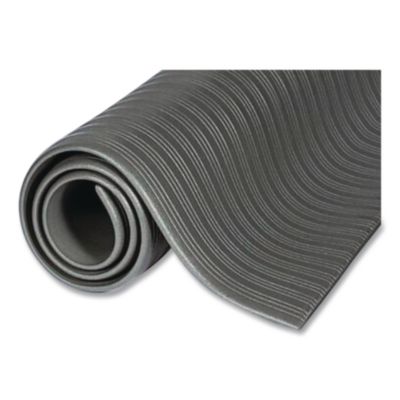 Crown Ribbed Anti-Fatigue Mat, Vinyl, 36 X 60, Gray (CWNFL3660GY) CWNFL3660GY