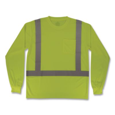ergodyne® GloWear 8284 Class 2 Essential Hi-Vis Long Sleeve T-Shirt