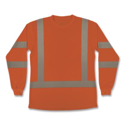 ergodyne® GloWear 8374 Class 3 Women's Essential Hi-Vis Long Sleeve T-Shirt