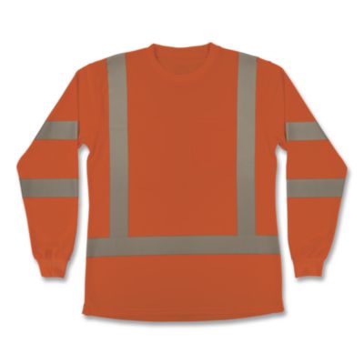 ergodyne® GloWear 8374 Class 3 Women's Essential Hi-Vis Long Sleeve T-Shirt