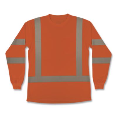 ergodyne® GloWear 8374 Class 3 Women's Essential Hi-Vis Long Sleeve T-Shirt