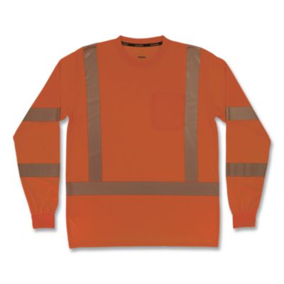 ergodyne® GloWear 8370 Class 3 Performance Hi-Vis Long Sleeve T-Shirt