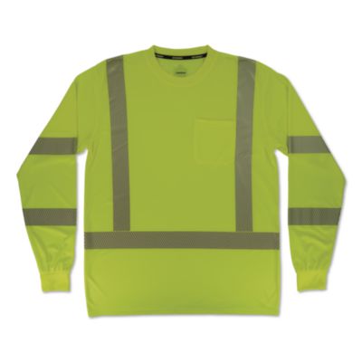 ergodyne® GloWear 8370 Class 3 Performance Hi-Vis Long Sleeve T-Shirt