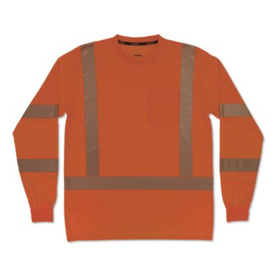 ergodyne® GloWear 8370 Class 3 Performance Hi-Vis Long Sleeve T-Shirt