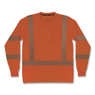 ergodyne® GloWear 8370 Class 3 Performance Hi-Vis Long Sleeve T-Shirt