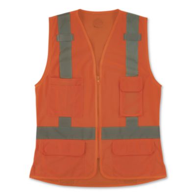ergodyne® GloWear 8247ZW-S Class 2 Women's Hi-Vis Surveyor Vest with Zipper