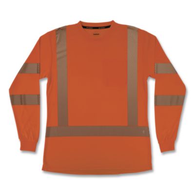 ergodyne® GloWear 8387 Class 3 Women's Performance Hi-Vis Long Sleeve T-Shirt