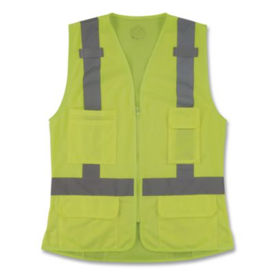 ergodyne® GloWear 8247ZW-S Class 2 Women's Hi-Vis Surveyor Vest with Zipper