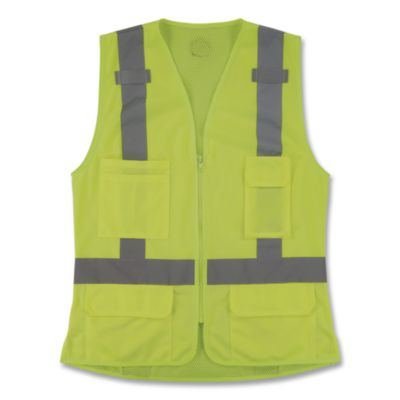 ergodyne® GloWear 8247ZW-S Class 2 Women's Hi-Vis Surveyor Vest with Zipper