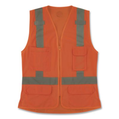 ergodyne® GloWear 8247ZW-S Class 2 Women's Hi-Vis Surveyor Vest with Zipper