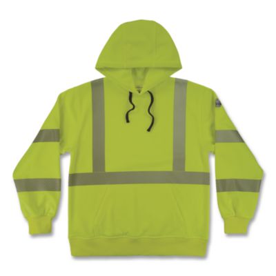 ergodyne® GloWear 8304W Class 3 Women's Performance Hi-Vis Hooded Sweatshirt