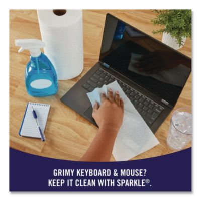 Sparkle Pick-A-Size Perforated Kitchen Double Roll Towels with Thirst Pockets, 2-Ply, 11 x 6, White, 110 Sheets/Roll, 24 Rolls/Pack (2226450) GPC2226450