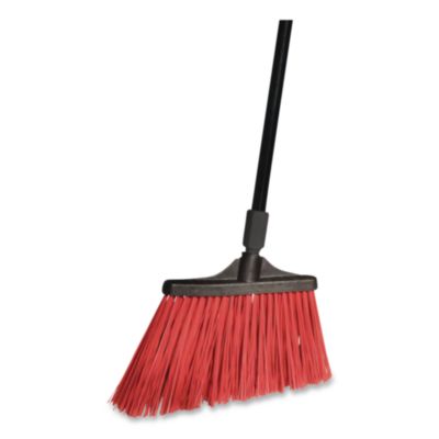 O-Cedar Commercial Maxistrong Angle Broom, 56" Handle, Black, 6/carton (DVOCB064205) DVOCB064205