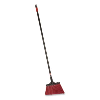 O-Cedar Commercial Maxistrong Angle Broom, 56" Handle, Black, 6/carton (DVOCB064205) DVOCB064205