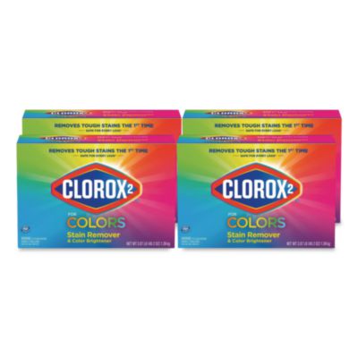 Clorox 2 Stain Remover and Color Brightener Powder, Original, 49.2 oz Box, 4/Carton (CLO03098) CLO03098