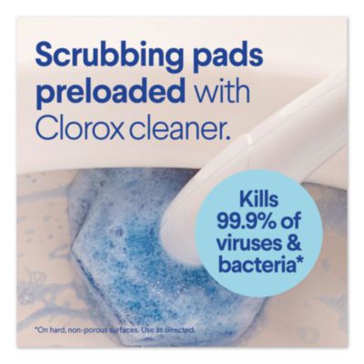 Clorox Disinfecting Toiletwand Refill Heads, Blue/White, 20/Pack (CLO31049) CLO31049