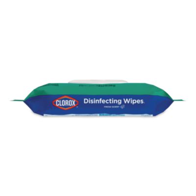 Clorox Disinfecting Wipes, Easy Pull Pack, 1-Ply, 8 x 7, Fresh Scent, White, 75 Towels/Box, 6 Boxes/Carton (CLO31430) CLO31430