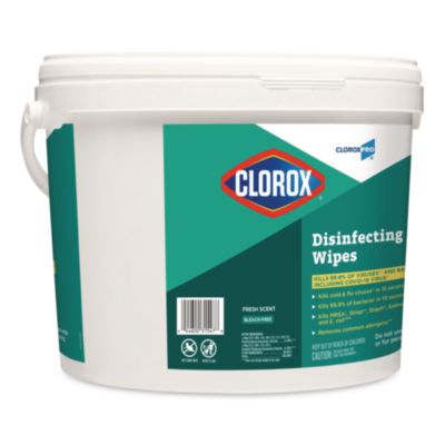 Clorox Disinfecting Wipes, 1-Ply, 7 x 8, Fresh Scent, White, 700/Bucket (CLO31547) CLO31547