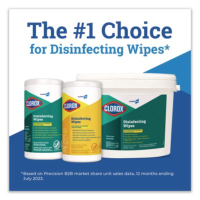 Clorox Disinfecting Wipes, 1-Ply, 7 x 8, Fresh Scent, White, 700/Bucket (CLO31547) CLO31547