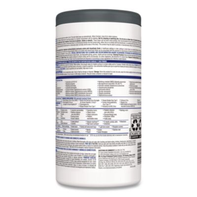 Clorox Healthcare VersaSure Cleaner Disinfectant Wipes, 1-Ply, 8 x 6.75, Original Scent, White, 85 Towels/Can (CLO31757EA) CLO31757EA