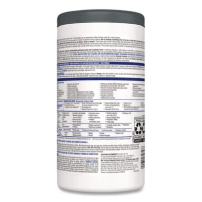 Clorox Healthcare VersaSure Cleaner Disinfectant Wipes, 1-Ply, 6.75 x 8, Fragranced, White, 150/Canister, 6 Canisters/Carton (CLO31758) CLO31758