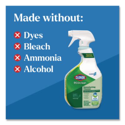Clorox Clorox Pro EcoClean Disinfecting Cleaner, Unscented, 32 oz Spray Bottle (CLO60213) CLO60213