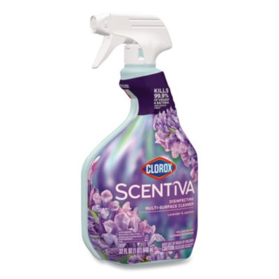 Clorox Scentiva Disinfecting Multi-Surface Cleaner, Lavender and Jasmine, 32 oz Spray Bottle (CLO60523EA) CLO60523EA
