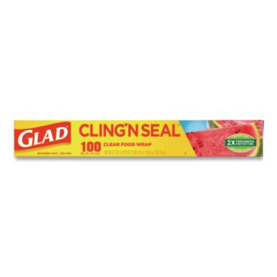 Glad Cling%27N Seal Plastic Food Wrap, 2 x 12.52, 16/Carton (CLO60684) CLO60684