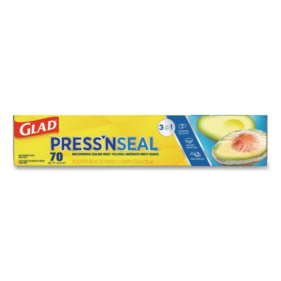 Glad Press%27n Seal Food Plastic Wrap, 70 Square Foot Roll, 12 Rolls/carton (CLO70441) CLO70441