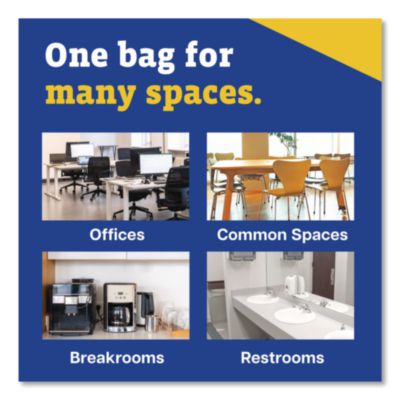 Glad CloroxPro ForceFlex Tall Kitchen Drawstring Trash Bags, 13 gal, 24 x 27.38, Gray, 100 Bags/Box, 4 Boxes/Carton (CLO78526CT) CLO78526CT