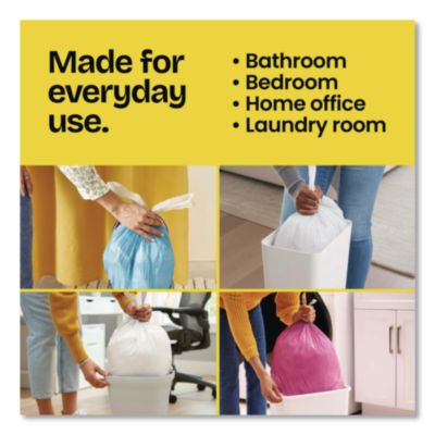 Glad Small Twist-Tie Garbage Bags, 4 gal, 0.74 mil, 23" x 21.63", 30/Box (CLO78817EA) CLO78817EA