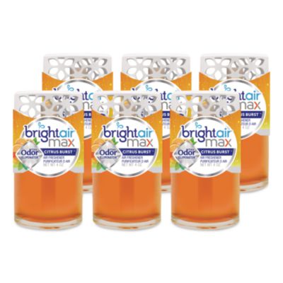BRIGHT Air Max Scented Oil Air Freshener, Citrus Burst, 4 Oz, 6/carton (BRI900440) BRI900440