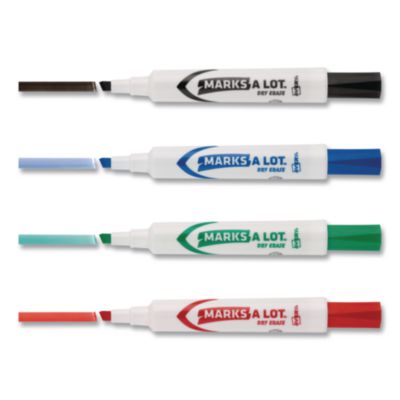Avery Marks A Lot Desk-Style Dry Erase Marker Value Pack, Broad Chisel Tip, Assorted Colors, 24/pack (98188) (AVE98188) AVE98188