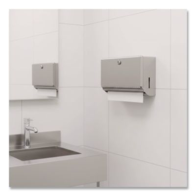 Bobrick Surface-Mounted Paper Towel Dispenser, 10.75 X 4 X 7.06, Stainless Steel (BOB26212) BOB26212