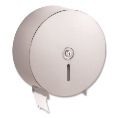 Bobrick Jumbo Toilet Tissue Dispenser, 10.66 x 4.5 x 10.63, Silver (BOB2890) BOB2890