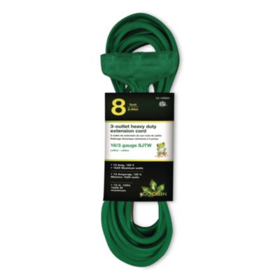 GoGreen Power 3-Outlet Outdoor Extension Cord with Lighted End