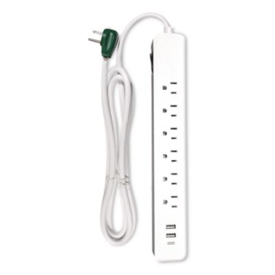 GoGreen Power 6 Outlet Surge Protector with USB