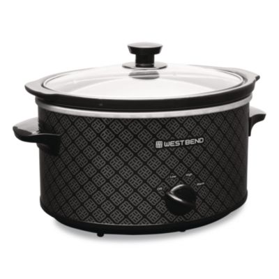 Avanti West Bend Pattern Slow Cooker, 4 Qt. Capacity