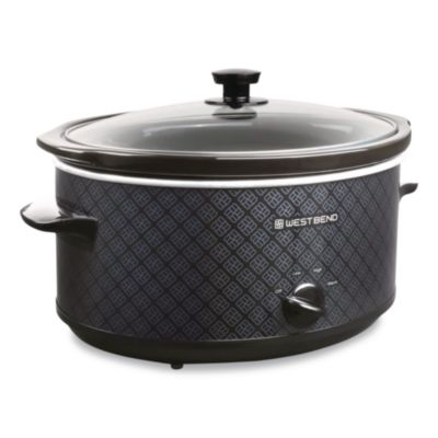 Avanti West Bend Pattern Slow Cooker, 6 Qt. Capacity