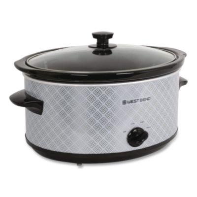 Avanti West Bend Pattern Slow Cooker, 6 Qt. Capacity