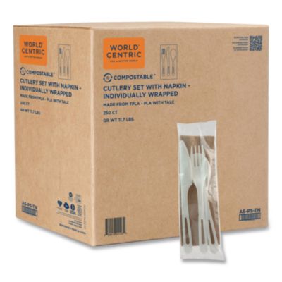 World Centric® TPLA Wrapped Cutlery