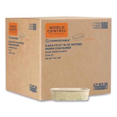 World Centric® No Tree® Rectangular Containers
