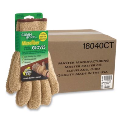 Master Caster® CleenGreen™ Microfiber Cleaning & Dusting Gloves
