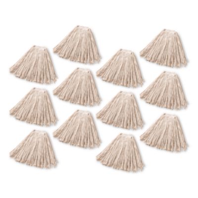 Rubbermaid® Commercial Non-Launderable Premium Cut-End Cotton Wet Mop Heads