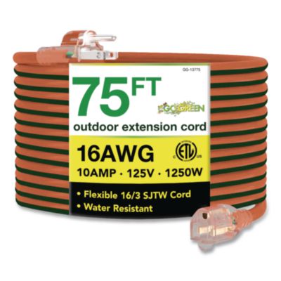 GoGreen Power 16 AWG Extension Cord with Lighted End