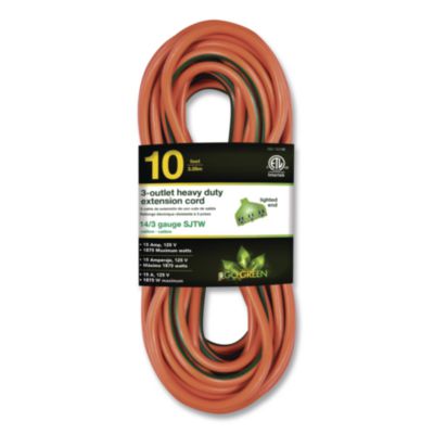 GoGreen Power 14 AWG Lighted End Heavy-Duty Extension Cord