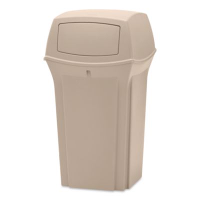 Rubbermaid® Commercial Ranger® Trash Can with 2-Door Lid