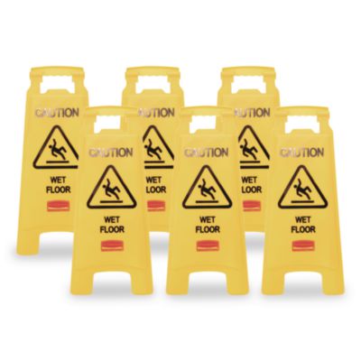 Rubbermaid® Commercial "Caution Wet Floor" Floor Sign